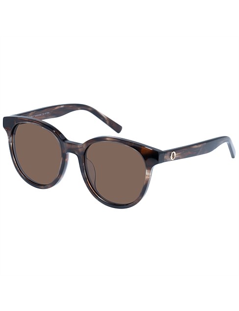 MELANY BROWN ROUND SUNGLASSES