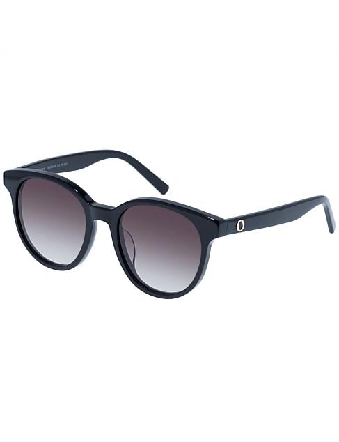 MELANY BLACK ROUND SUNGLASSES