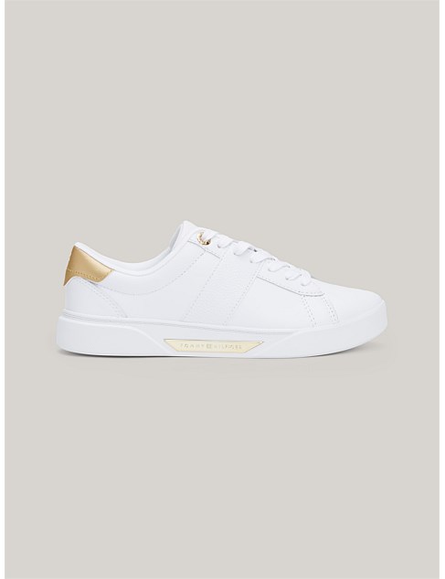 Casual Chic Leather Court Trainers