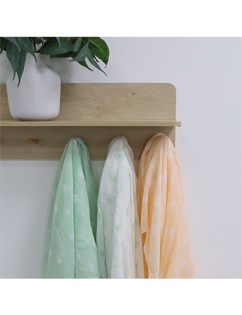 BUBBA NORDIC SORBET 3PK MUSLIN WRAP - ORANGE/PEAR