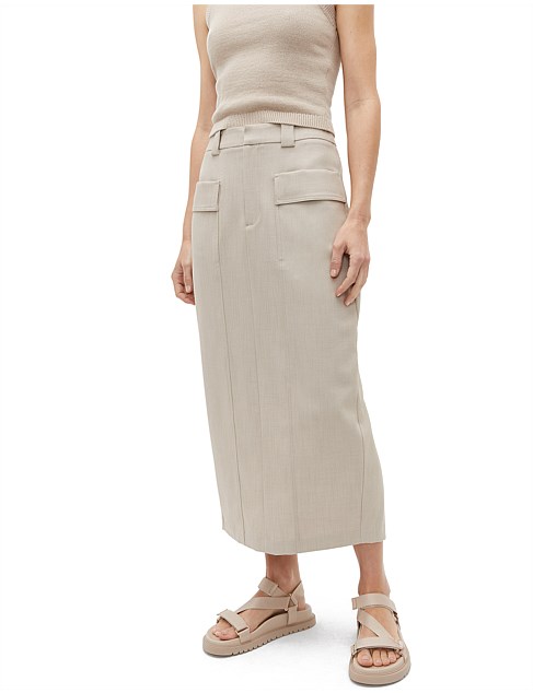 TAILORED UTILITY SUIT SKIRT