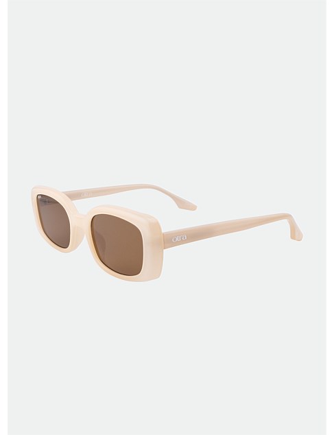 DAISY SUNGLASSES FROSTED IVORY/ BROWN