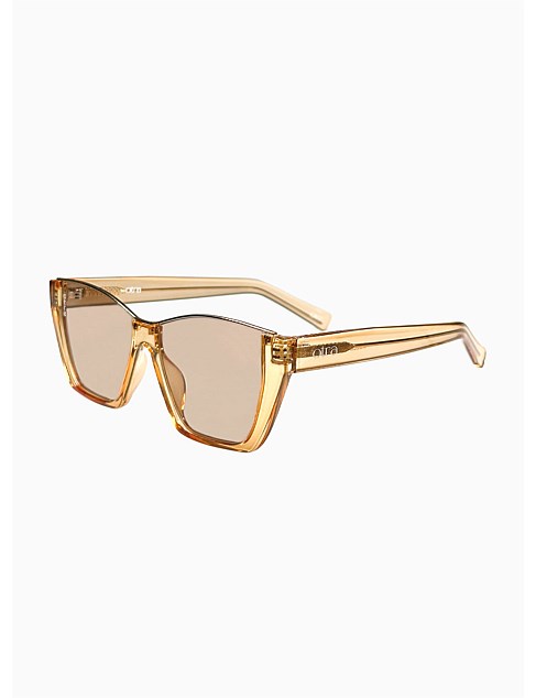 BELLE SUNGLASSES TRANSPARENT GOLD/ BROWN