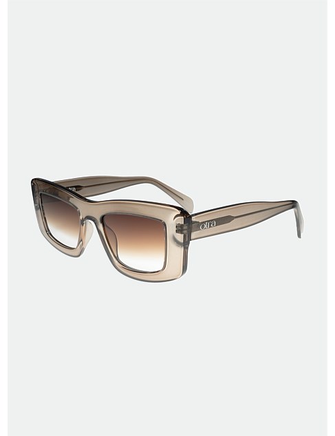 MARSHA SUNGLASSES TRANS OLIVE/ BROWN FADE