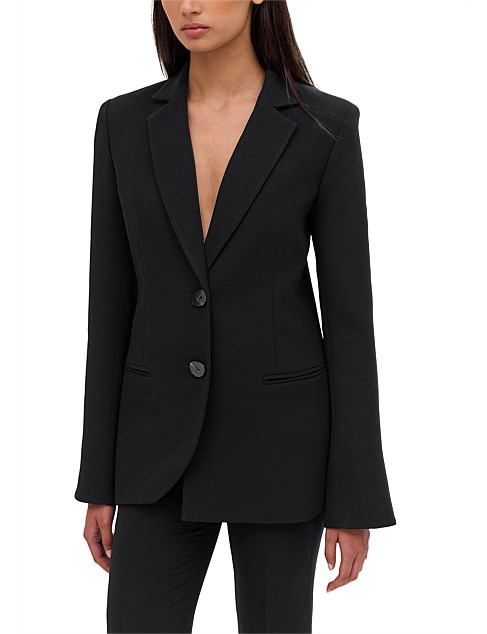 BLACK CREPE ENSO JACKET