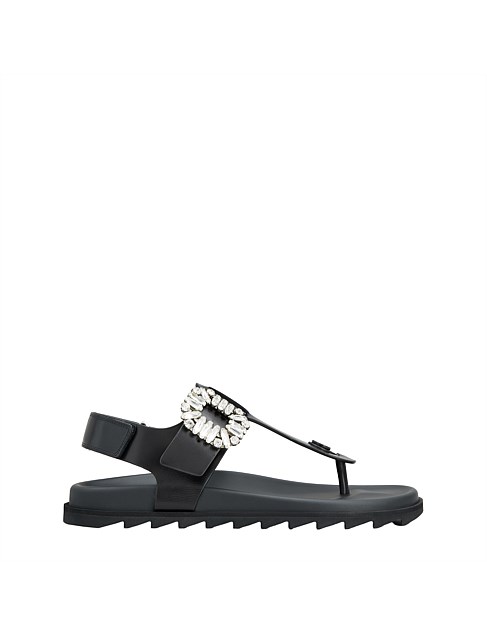 SLIDY VIV' THONG SANDALS IN LEATHER