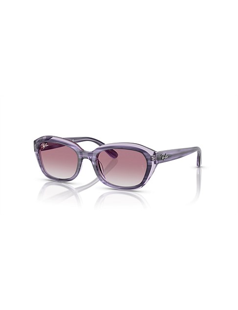 Irregular VIOLET GREY GRADIENT VIOLET Sunglasses