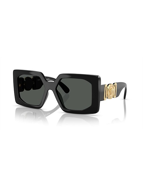 Square BLACK DARK GREY Sunglasses