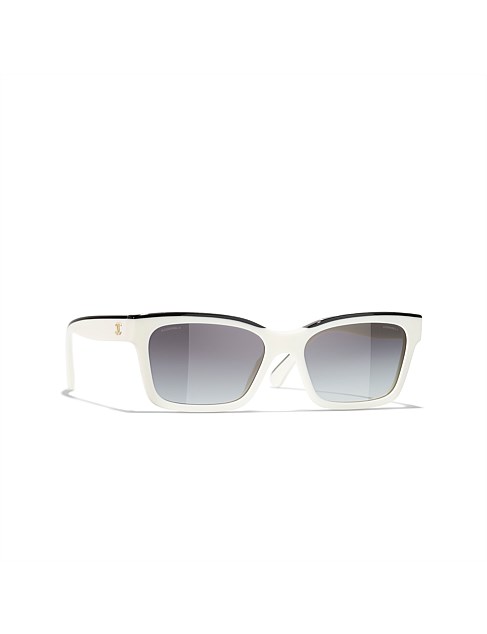 Rectangle WHITE GRADIENT GREY Sunglasses