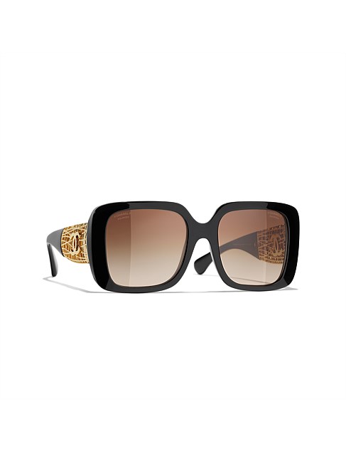 Square BLACK GRADIENT BROWN POLAR Sunglasses