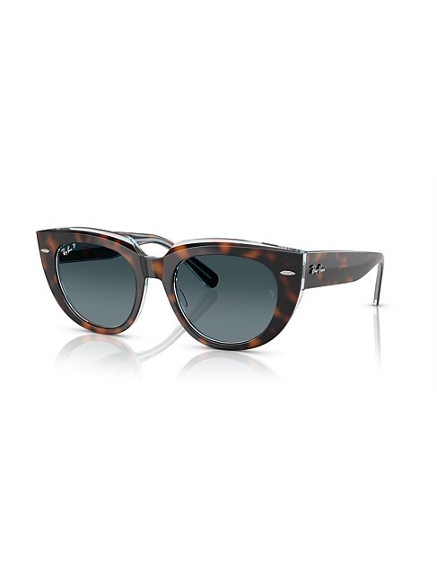 DOREEN Square HAVANA BLUE GRADIENT POLAR Sunglasses