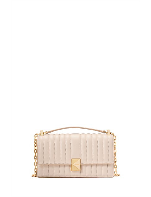 Deco Quilted Mini Flap Chain Crossbody