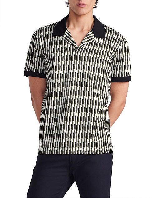 LINEAR JACQUARD POLO