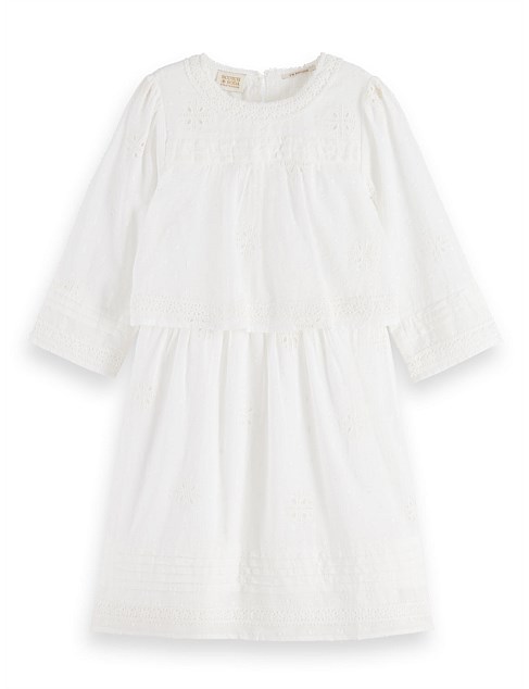 Broderie jacquard dress