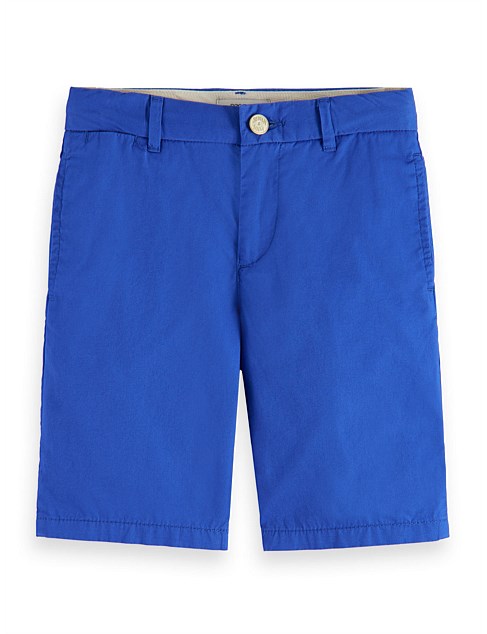 Longer-length pima chino short