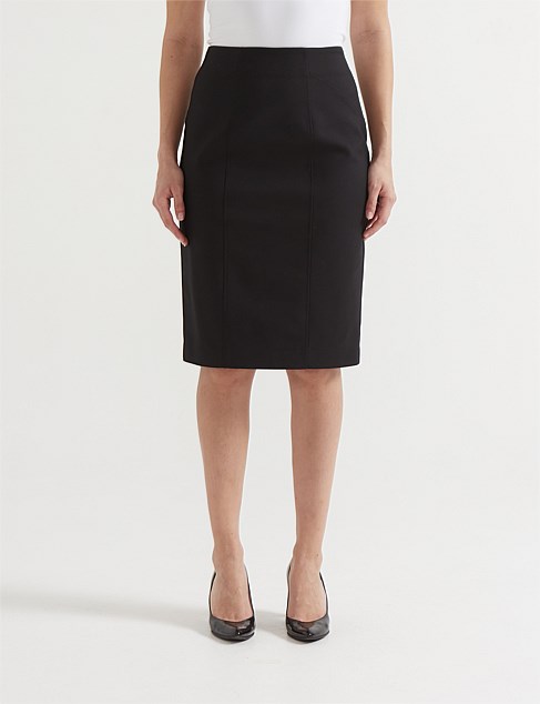 SATEEN PENCIL SKIRT