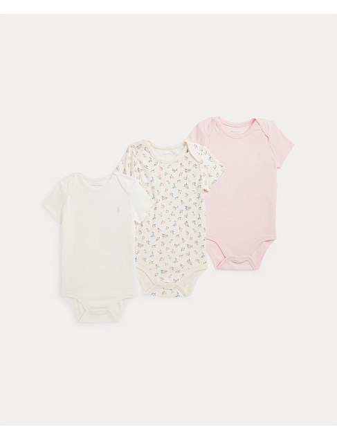 Girls Cotton Bodysuit 3-Pack