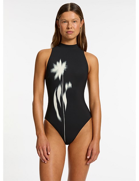 Elora High Neck One Piece Swimsuit