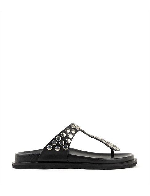 TIESTA STUDDED THONG ON FOOTBED