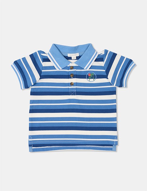 HARRY POLO PALM STRIPE