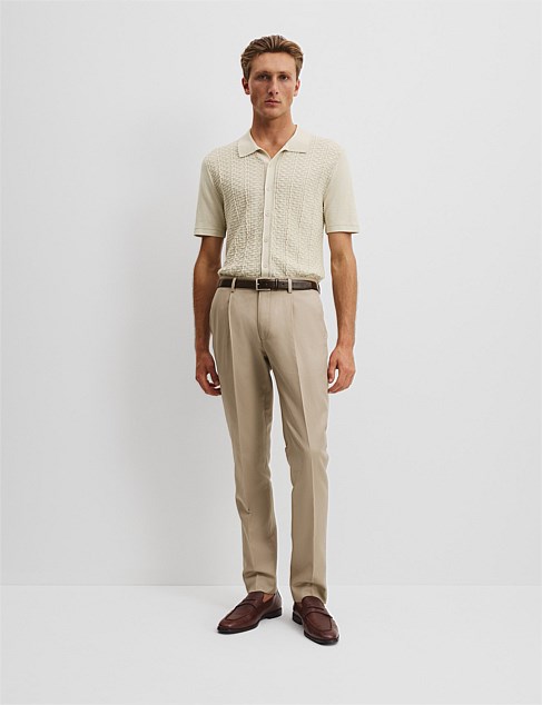 Textured Cotton Linen Pant