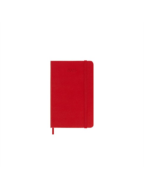 2025 12 MONTH WEEKLY NOTEBOOK HC DIARY POCKET SCARLET RED