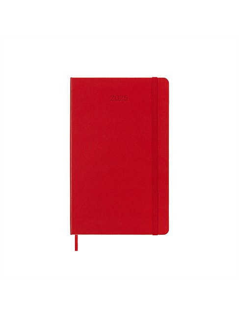 2025 12 MONTH WEEKLY NOTEBOOK HC DIARY LARGE SCARLET RED