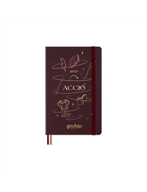 2025 HARRY POTTER 12 MONTH DAILY HC DIARY LARGE BURGUNDY