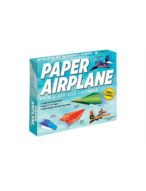 PAPER AIRPLANE 2025 FOLD-A-DAYBOXED CALENDAR