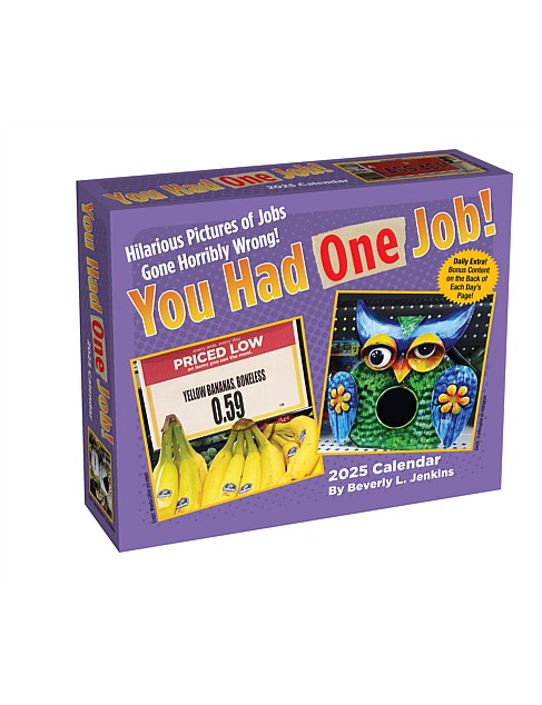 YOU HAD ONE JOB 2025 DAY-TO-DAY BOXED CALENDAR