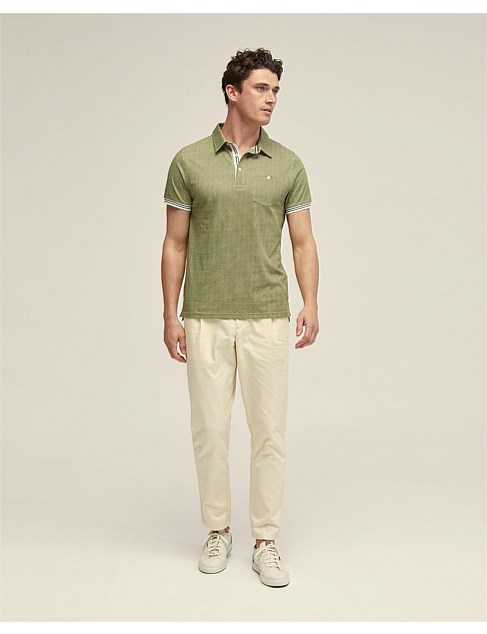 MILO COTTON JERSEY PRINTED POLO