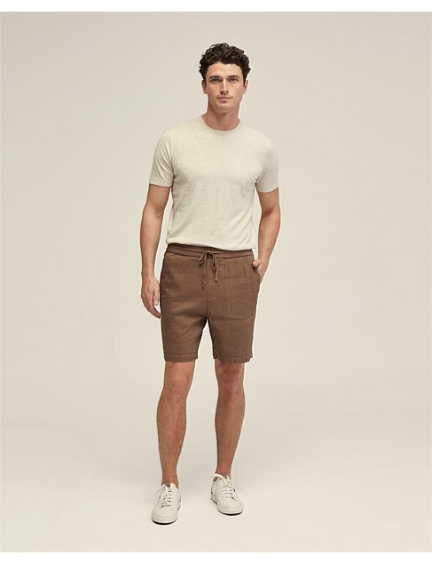 RUFUS LINEN PULL ON SHORTS