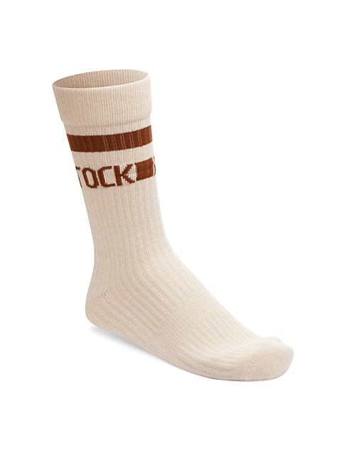 Cotton Tennis Sock Eggshell