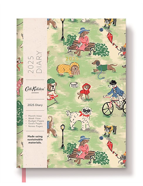 2025 CATH KIDSTON A5 DIARY - DOGS IN THE PARK MULTI