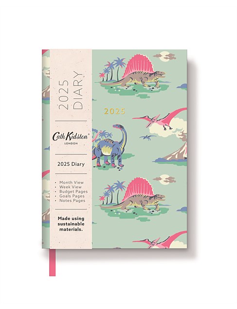 2025 CATH KIDSTON A6 DIARY - DINOSAUR MULTI