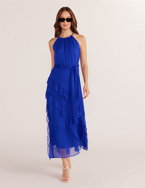 MARINA FRILL MAXI DRESS