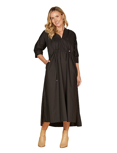 Finley Poplin Kaftan Dress