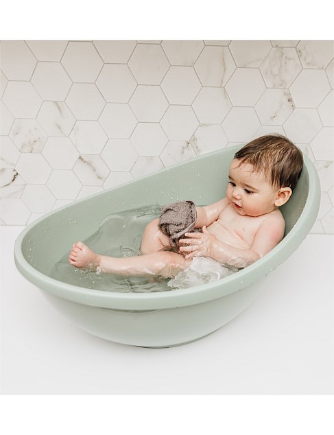 Baby Bath with Newborn Support Insert - Sage