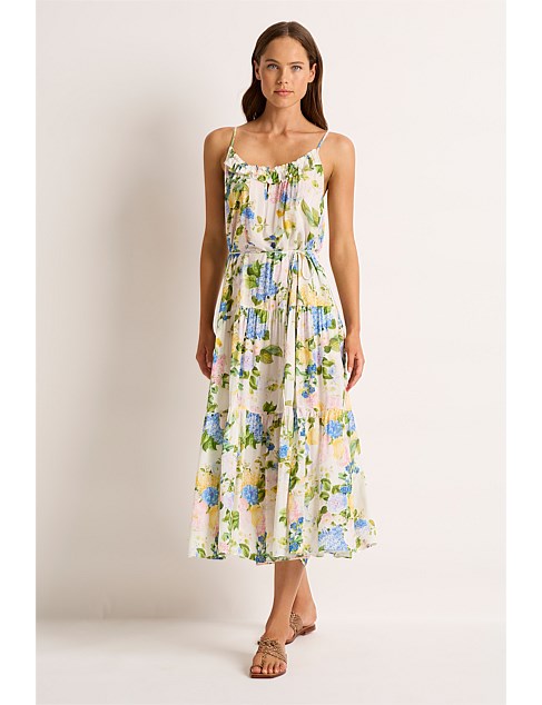 Posie Frill Tiered Midi Dress