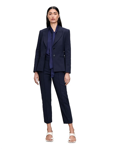 EUROPEAN STRETCH SUITING CROPPED PANT