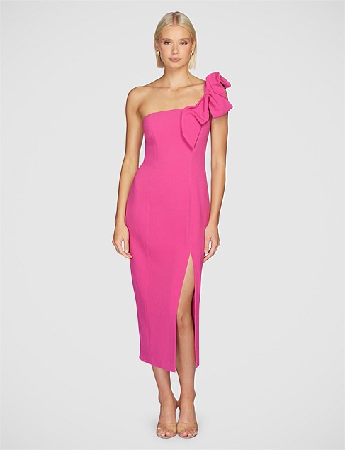 EMILIE ONE SHOULDER MIDI DRESS