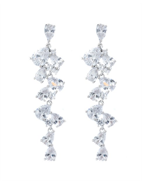 TEARDROP CRYSTAL DROP EARRINGS