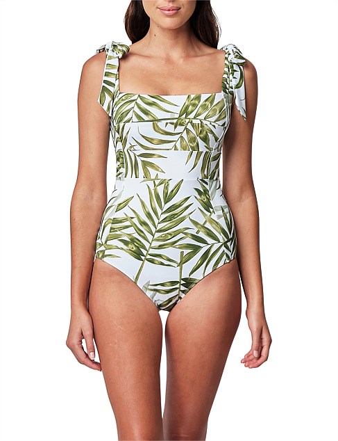 Classic Square Neck One Piece Swimsuit