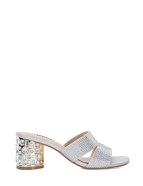 MIRRORS HEELED MULE