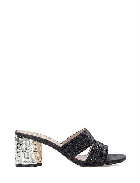 MIRRORS HEELED MULE