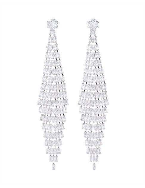 BAGUETTE CHANDELIER EARRINGS