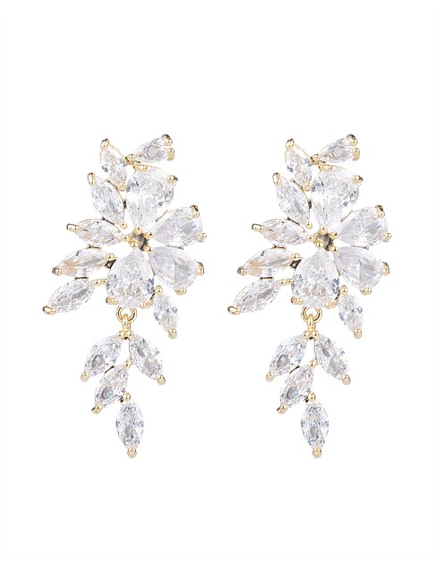 CASCADING CRYSTAL EARRINGS