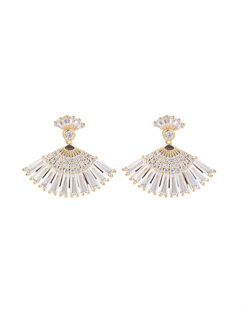 FAN DROP EARRINGS