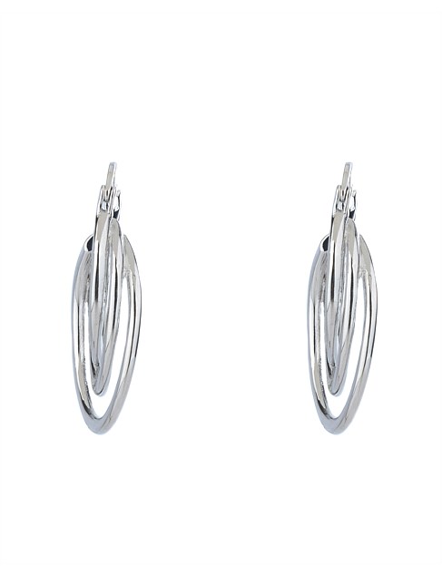 TRIPLE STRAND HOOP EARRINGS