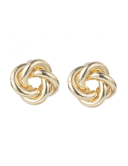 LARGE SWIRL STUD EARRINGS